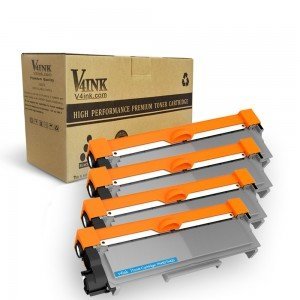 Brother TN660 TN630 Compatible High Yield Black Toner Cartridge - 4 pack